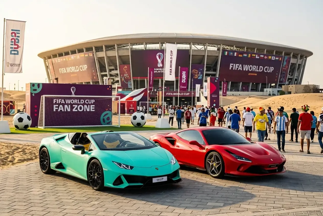 Watching Messi vs Ronaldo FIFA World Cup 2026 in Dubai? Book a Luxury Car with Exclusive Fan Deals
